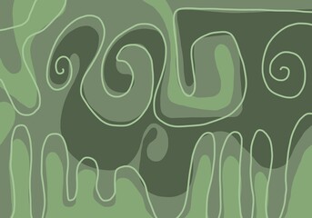 Minimal abstract image for printing. Picture for modern interiors. The picture is painted by hand on a tablet. © neurostructure