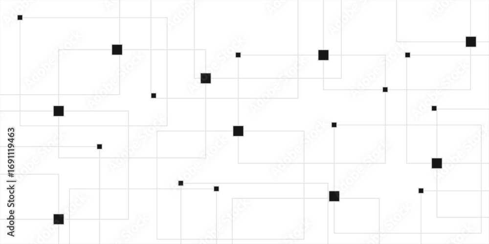 Poster minimalist abstract background with a white base, with a geometric pattern composed of thin.white tr