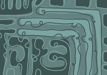 Minimal abstract image for printing. Picture for modern interiors. The picture is painted by hand on a tablet. © neurostructure