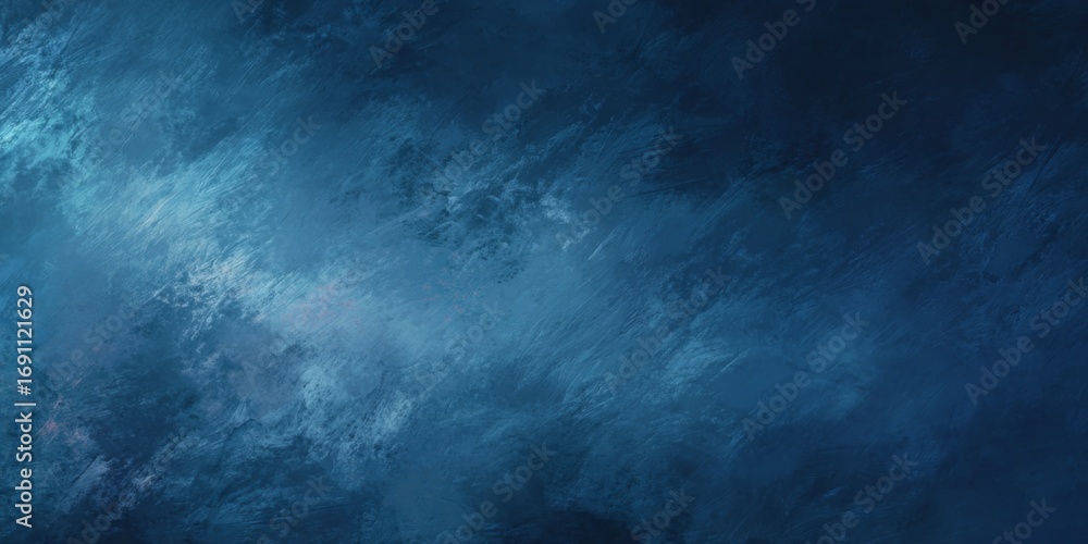 Aufkleber dark textured abstract background with deep blue shades and subtle brush strokes for artistic use in