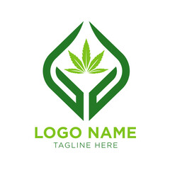 GG Care cannabis logo vactor
