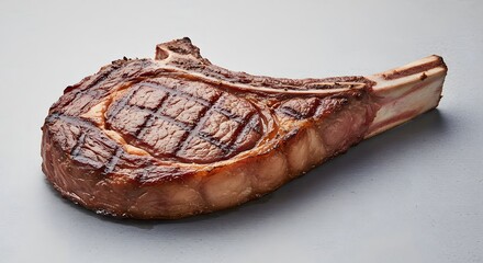 Juicy Grilled Tomahawk Steak with Grill Marks
