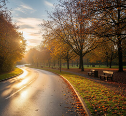 Obraz premium autumn in the park