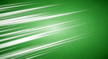 Abstract Speed Lines on Green Gradient