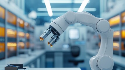 Robotic assistance for delicate scientific experiments, manipulating microscopic samples, precision control, advanced research