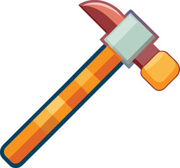 Hammer  on transparent background