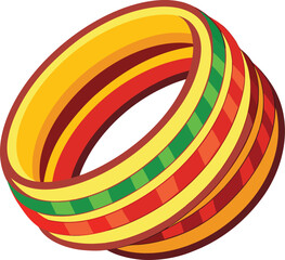 Obraz premium Abstract colorful bangles