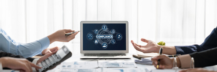 Business intelligence and data analysis concept. Analyst team working on financial data analysis...