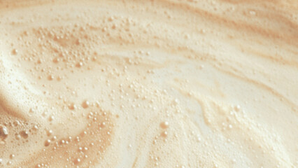 close up of latte texture