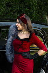 1940s Lady in vintage headband