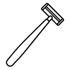 Razor outline vector, a modern razor icon art design, black vector razor outline, black vector of razor, simple razor art