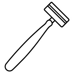 Razor outline vector, a modern razor icon art design, black vector razor outline, black vector of razor, simple razor art