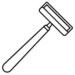 Razor outline vector, a modern razor icon art design, black vector razor outline, black vector of razor, simple razor art