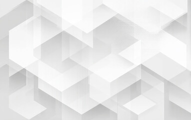 Fototapeta premium Abstract Geometric Pattern with White Hexagonal Shapes