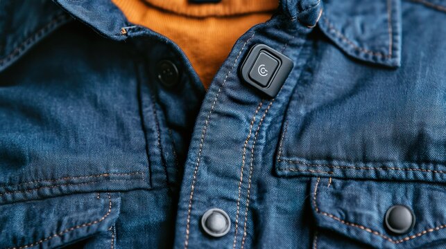 Smart clothing with integrated environmental sensors detecting pollutants, allergens, and UV radiation, warning user of risks, personal environmental awareness