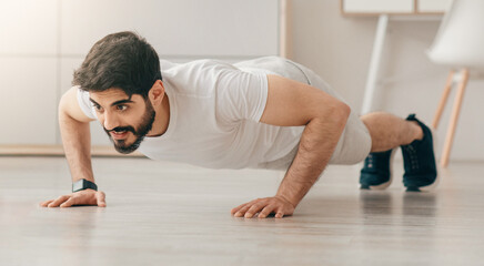 Covid-19 pandemic and home workout for body care, online lesson of training during lockdown....