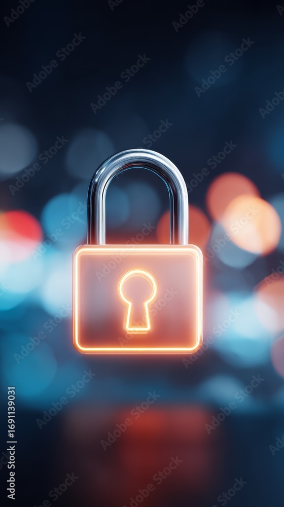 Poster enhanced security, protecting digital assets with advanced lock technology and secure data encryptio