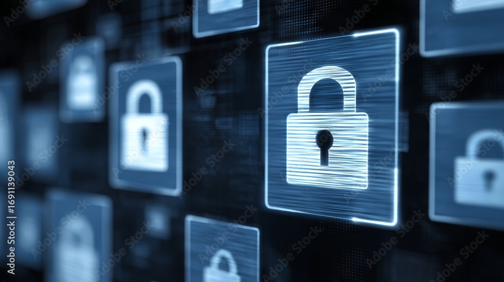 Poster enhanced security, a comprehensive visual guide to protecting your digital assets with advanced lock