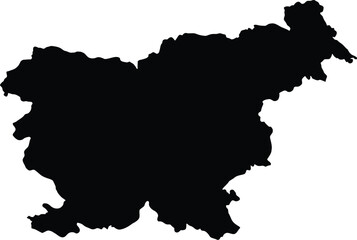 Slovenia map vector silhouette illustration scalable eps graphic country outline