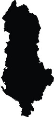 Albania map vector silhouette graphic scalable illustration eps format