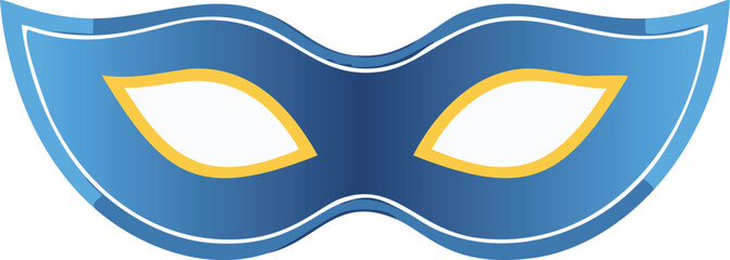 Blue and yellow masquerade mask costume party © MrFahim