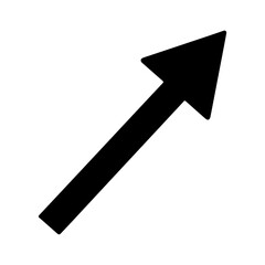 Black arrow symbol indicating growth and direction.