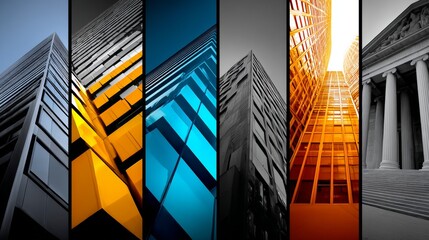 Modern skyscraper reflections lifestyle decorative inspiration artistic photography stylish arrangement design concept architecture cityscape background