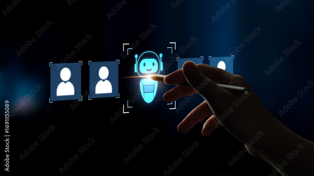 Aufkleber ai is selected to replace human employees, illustrating automation and workforce transformation driv