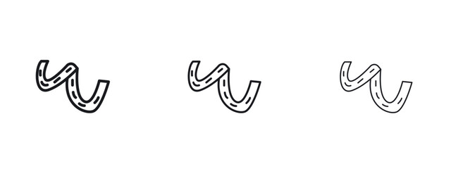 Peel clementine icon logo vector template. Simple style icons