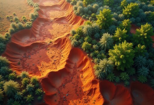 eroded soil patterns vibrant ecosystems textured landscapes nature diversity earth colors formations, erosion, terrain, textures, vegetation, feature