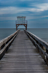 la vigie sur la jetée des pêcheurs à Luc-sur-Mer