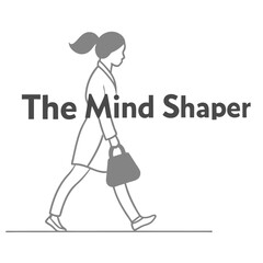 Woman Walking with Handbag Simple Line Art Illustration for Business or Lifestyle Concepts