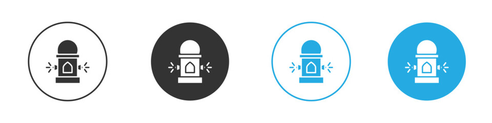 Takbir icon vector design pack. symbol logo.