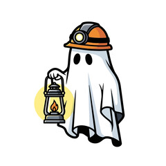 ghost holding a hurricane vector 