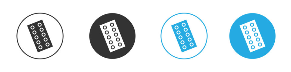 Oral contraception icon vector design pack. symbol logo.