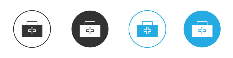 First aid box icon vector design pack. symbol logo.