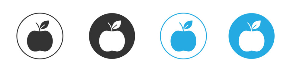 Apple icon vector design pack. symbol logo.