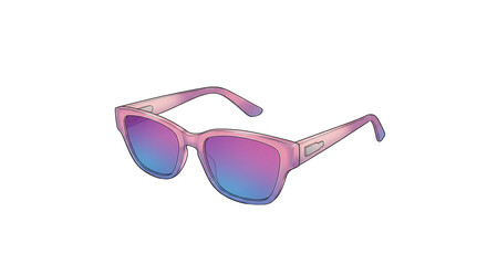 Pink sunglasses isolated on transparent background