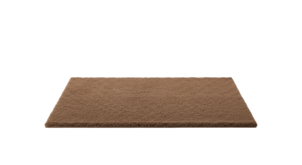 Brown rubber mat isolated on transparent background