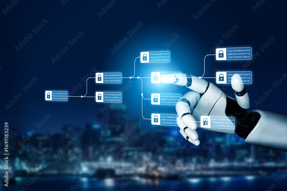 Aufkleber ai enhances blockchain systems by securing encrypted data chains, verifying transactions, and optimi