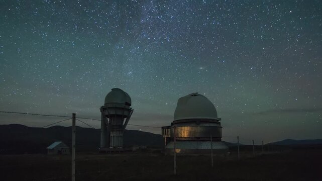 Stars observatory station at Assy plato in Kazakhstan