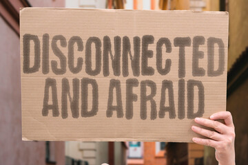 “Disconnected And Afraid” When systems collapse, humans feel small again.
DISCONNECT. AFRAID....