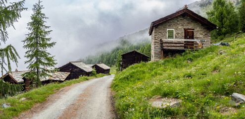Tufteren hamlet near Zermatt, Switzerland