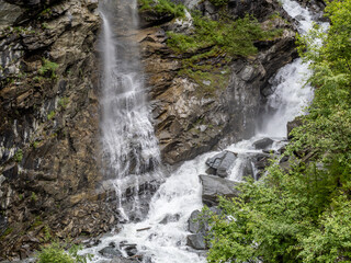 Waterfalls in Tasch, Switzerland