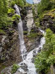 Waterfalls in Tasch, Switzerland
