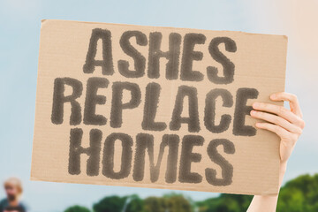 “Ashes Replace Homes” What once was shelter, now only smoke and ruin.
ASH. HOME. LOSS. FIRE....