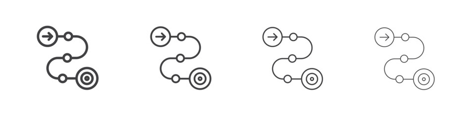 Roadmap icons vector graphics for web designs © Bsbd
