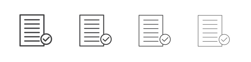 Survey icons vector graphics for web designs