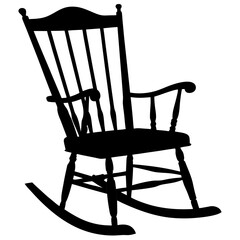wooden rocking chair