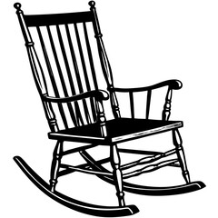 wooden rocking chair